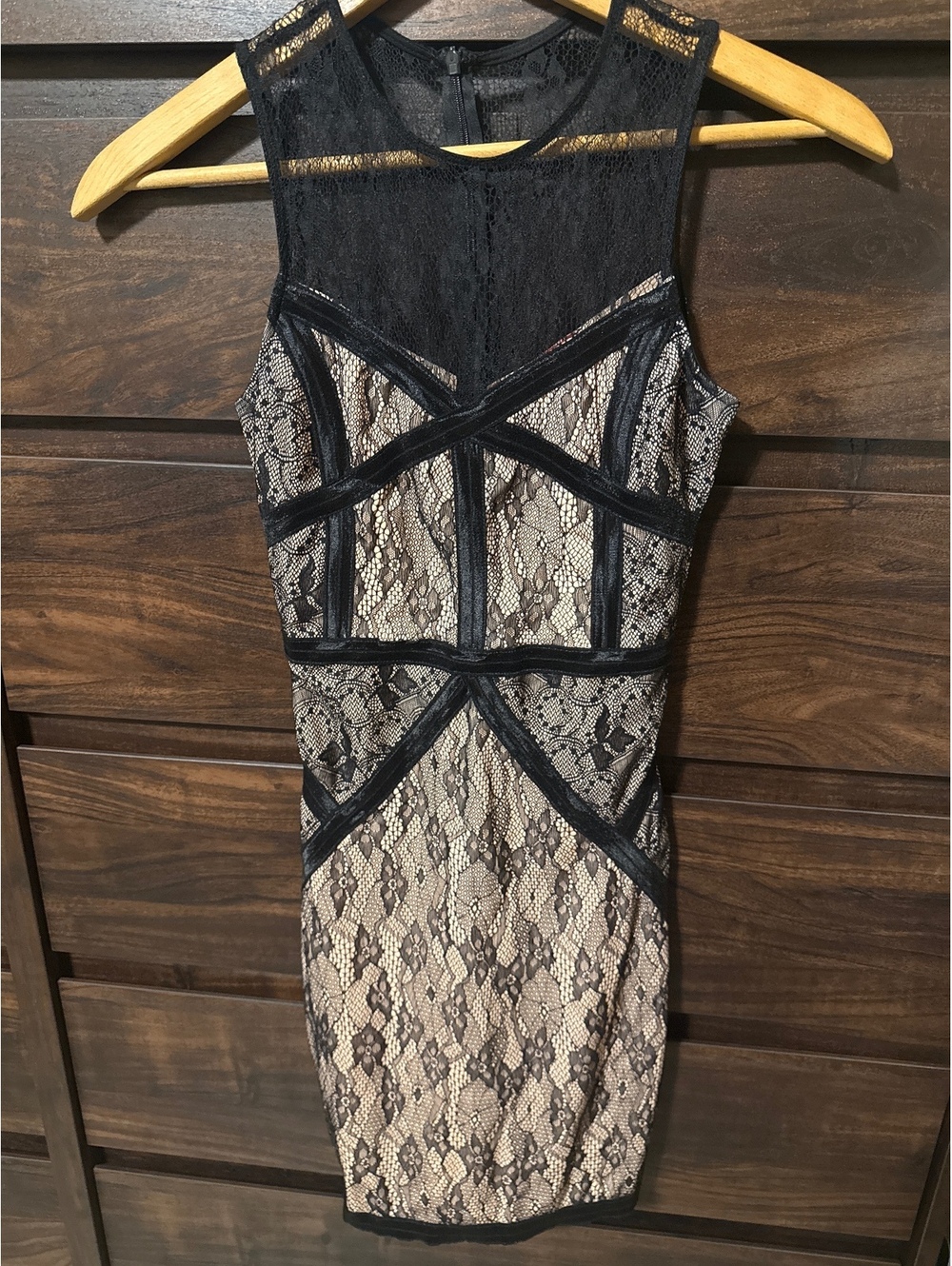 WOW Couture Women's Black Lace Bodycon Dress Size Small